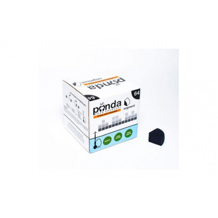 Кокосовый уголь для кальяна - Panda 64 кубика (cегмент под калауд)