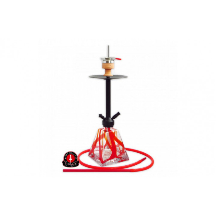 Кальян AMY Deluxe — Discovery 650 Black Red - 65 см