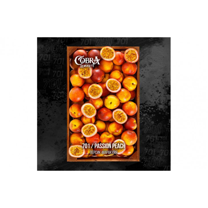 Табак для кальяна Cobra La Muerte Passion Peach (Персик Маракуйя) 40г