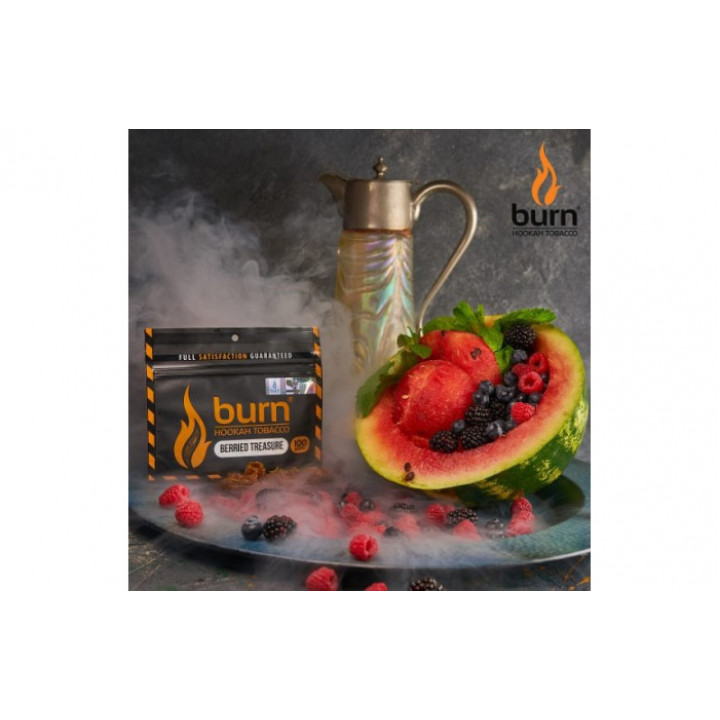 Табак для кальяна Burn Berried Treasure (Арбуз малина черника) 100г