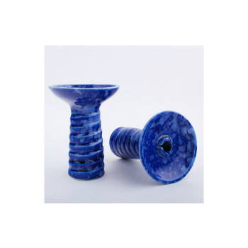 Чаша NJN Hookah Swirl Glaze (сине-белая)