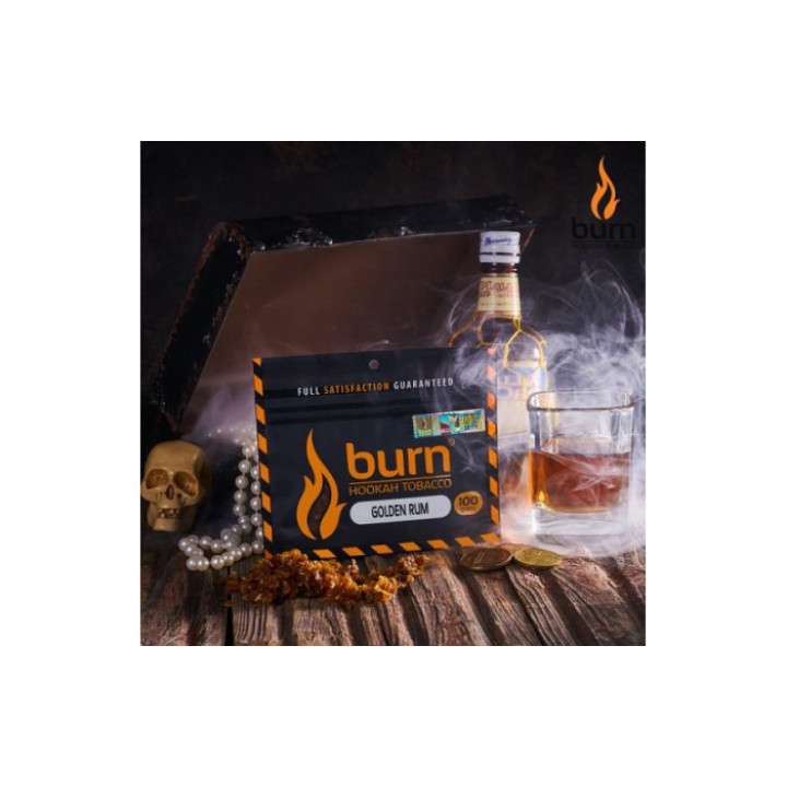Табак для кальяна Burn Golden Rum (Терпкий ром) 100г