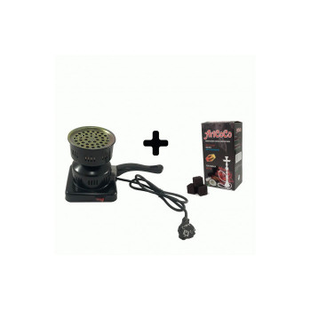 Плитка Арт Кальян HH-03 450W + Уголь ArtCoco 96 кубиков