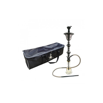 Кальян Khalil Mamoon KM 001-2 Double Decker Ice Chiller Black Mat 95 см (Комплект премиум) + Сумка