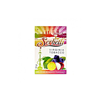 Табак для кальяна Serbetli Lime Lychee Blueberry 50 гр.