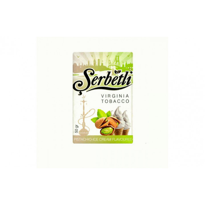 Табак для кальяна Serbetli Pistachio Ice Cream (Фисташковое мороженое) 50 гр.