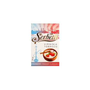 Табак для кальяна Serbetli Strawberry Yoghurt (Клубничный йогурт) 50 гр.