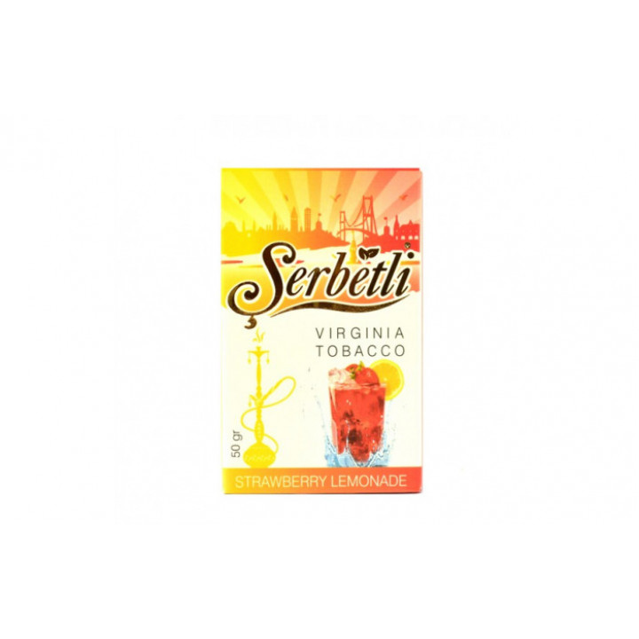 Табак для кальяна Serbetli Strawberry lemonade (Клубничный лимонад) 50 гр.