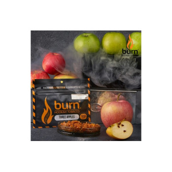 Табак для кальяна Burn Three Apples (Три Яблока лакрица) 100г