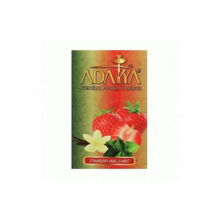 Табак для кальяна Adalya Strawberry Vanilla Mint (Клубника ваниль мята) 50 гр.