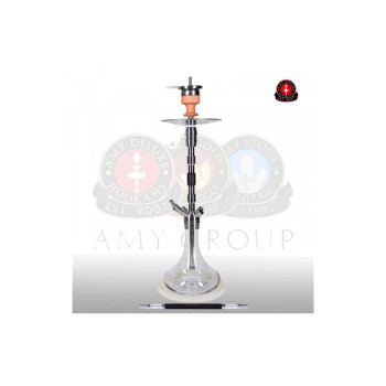 Кальян AMY Deluxe Dark Steel «SS06» Crystal
