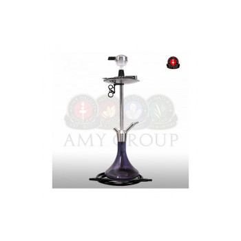 Кальян AMY Deluxe — Stick Steel SS09 Black - 75 см