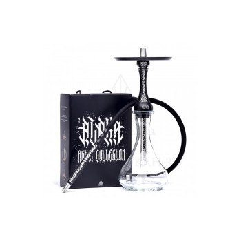 Шахта Alpha Hookah - X ARTIST Black Mate (Шахта,блюдце,шланг,мундштук)