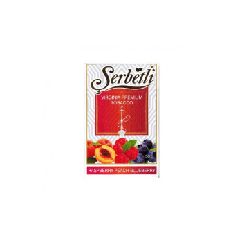 Табак для кальяна Serbetli  Raspberry Peach Blueberry (Малина Персик Черника) 50гр