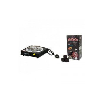 Плитка для розжига угля Skyseven L-060 - 500W + Уголь Cocobrico 96 Кубиков