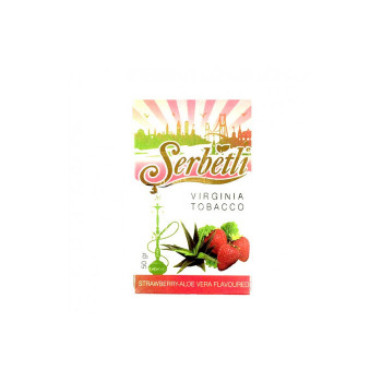 Табак для кальяна Serbetli Strawberry Aloe Vera (Клубника Алое) 50 гр.