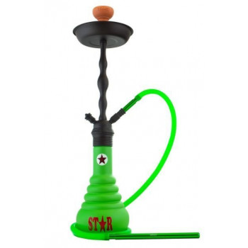 Кальян ЭМИ ДЕЛЮКС 4-STAR 630 GREEN BLACK 72см AMY Deluxe