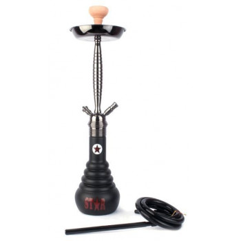 Кальян ЭМИ ДЕЛЮКС 4-STAR 610 BLACK SILVER 72см AMY Deluxe