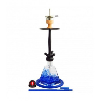 Кальян ЭМИ ДЕЛЮКС AERO-X 039 BLACK/BLUE 68см AMY Deluxe