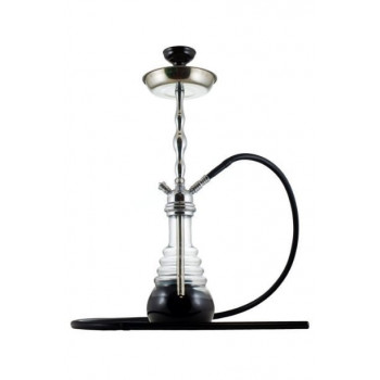 Кальян ЭМИ ДЕЛЮКС 002 BLACK SILVER 72см AMY Deluxe