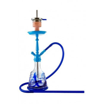 Кальян ЭМИ ДЕЛЮКС 026 GLASS BLUE 58см AMY Deluxe