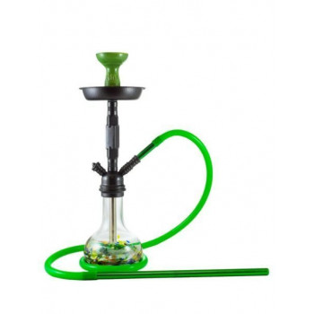 Кальян ЭМИ ДЕЛЮКС 040 GREEN BLACK 50см AMY Deluxe