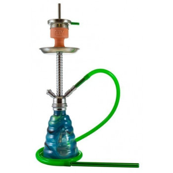 Кальян ЭМИ ДЕЛЮКС 028 GREEN SILVER 54см AMY Deluxe