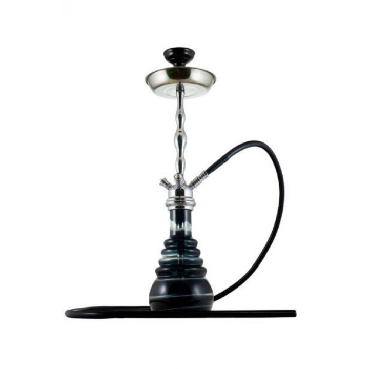 Кальян ЭМИ ДЕЛЮКС 001 BLACK SILVER 72см AMY Deluxe