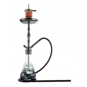 Кальян ЭМИ ДЕЛЮКС 4-Star 630 BLACK SILVER 72см AMY Deluxe