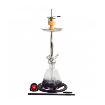 Кальян ЭМИ ДЕЛЮКС AERO-X 039 SILVER BLACK 68см AMY Deluxe