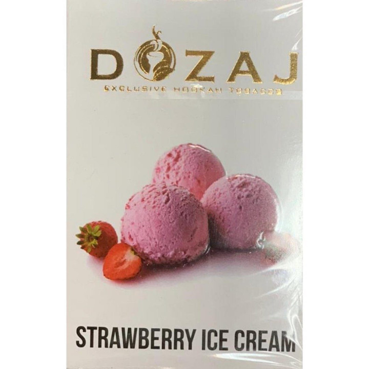 Табак DOZAJ "STRAWBERRY ICE CREAM" (Клубничное мороженное ) 50 g