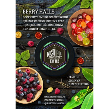 Табак Must Have "Berry Halls"- (Ягодный холс)