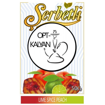 Табак Serbetli Lime Spiced Peach Пряный Лайм Персик оптом 50 г