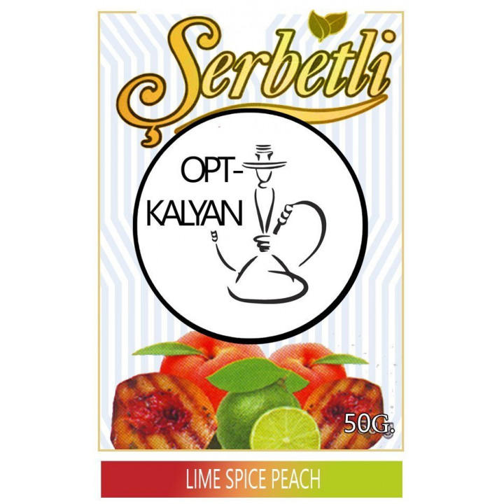 Табак Serbetli Lime Spiced Peach Пряный Лайм Персик оптом 50 г