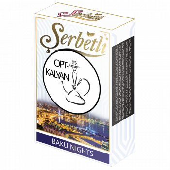 ТАБАК SERBETLI (PREMIUM)  "Baku Nights" (Ночи Баку) 50гр
