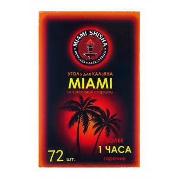 Уголь для кальяна MIAMI 72 штука