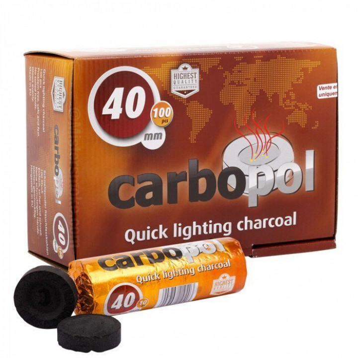 Уголь саморазжигающий Carbopol 40 мм
