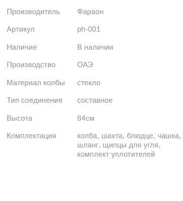 Кальян PHARAON PREMIUM M144 ALL BLACK 84см Фараон 1