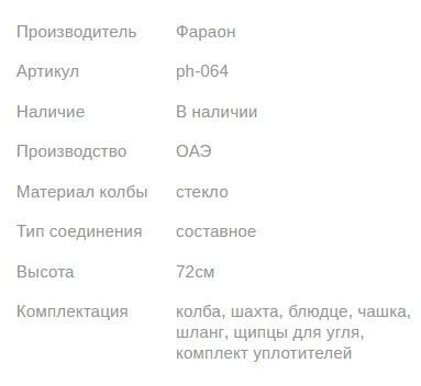 Кальян PHARAON PREMIUM X140 BLACK 72см Фараон 1